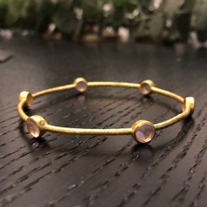 Julie Vos Milano Bangle in Rose